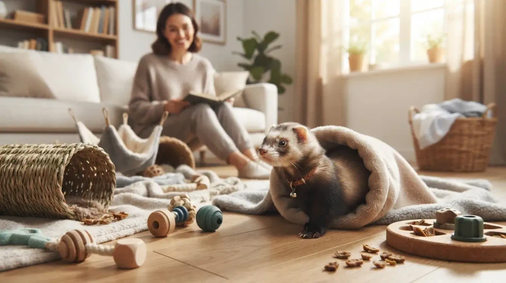 Caring for an Energetic Ferret at Home