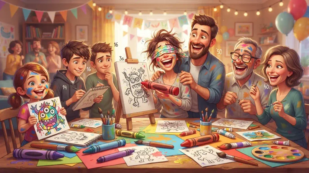 Classic Physical Art Games for Parties and Family Nights
