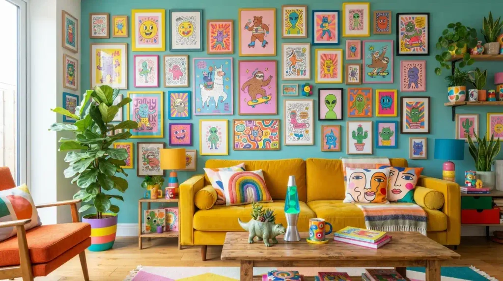 Creating a Gallery Wall with Fun Art Prints