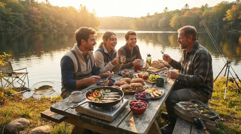 Delicious Shoreline Snacks and Outdoor Cooking
