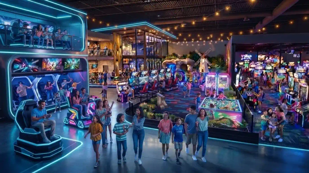 Indoor Arcade and Virtual Reality Adventures

pic banni hy prompt dy