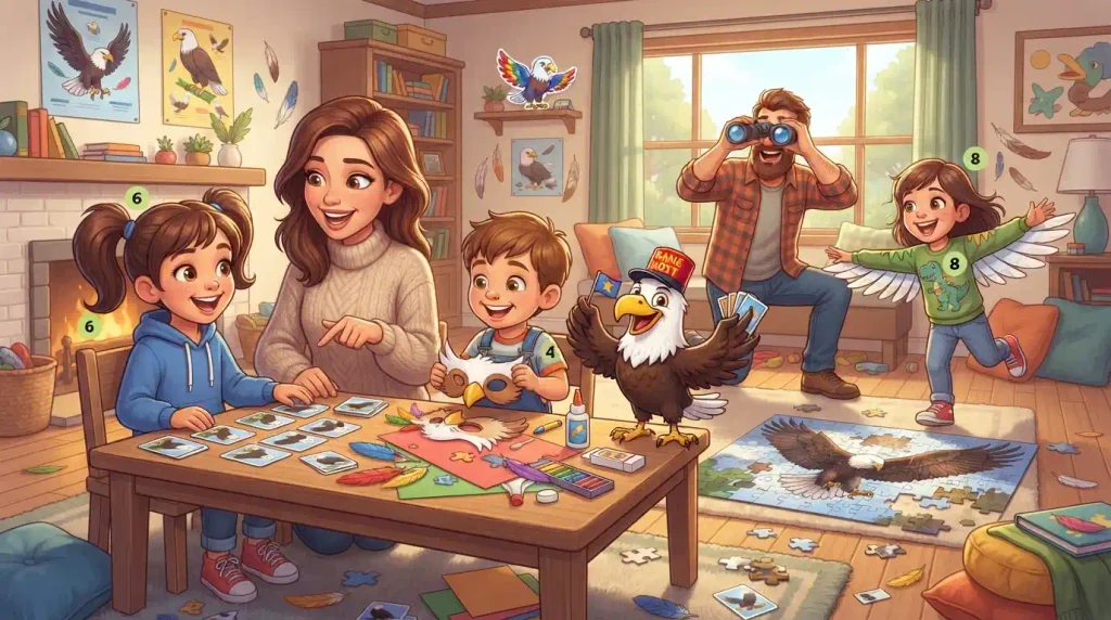 Bringing Eagle Fun Home: Interactive Games and Activities