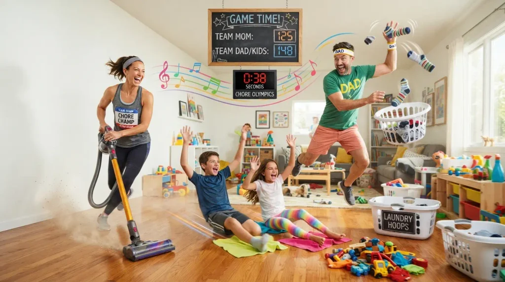Easy Ways to Turn Boring House Chores Into Games
