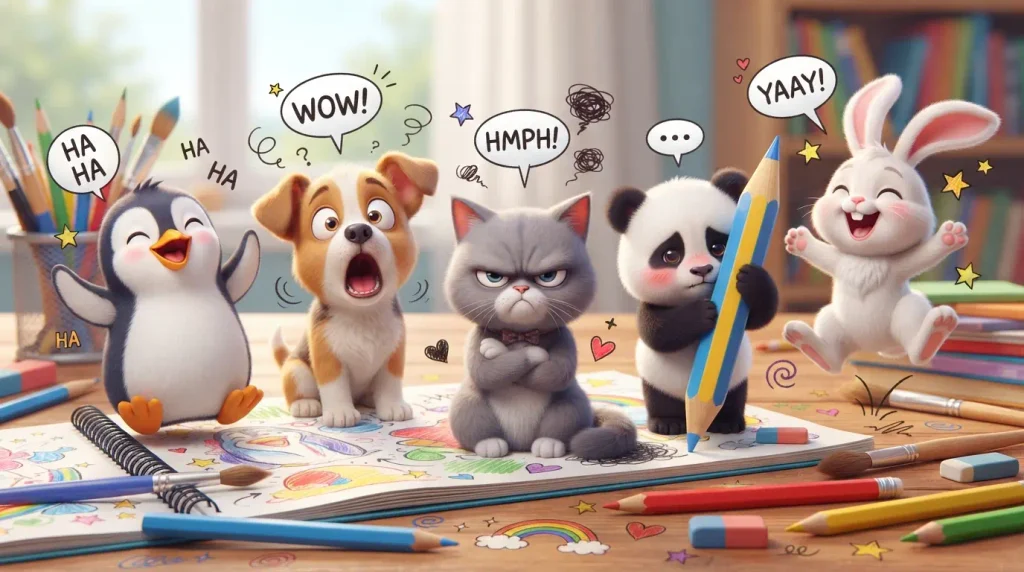  Fun Animal Drawings: Personality and Emotion in Doodles