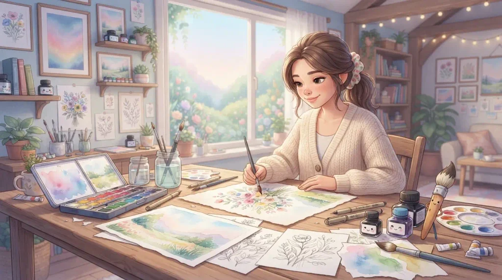Fun Art Ideas: Relaxing Watercolor Art Projects