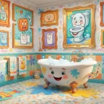 Fun Bathroom Art