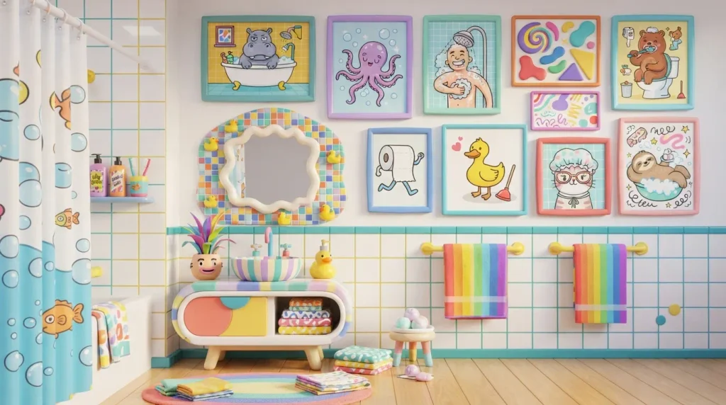 Fun Bathroom Art Styles for Every Space
