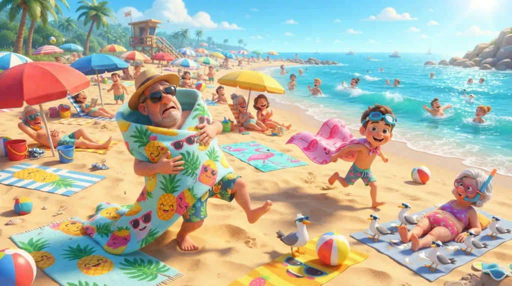 fun beach towels