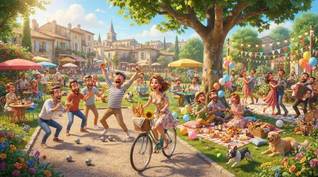 Popular Social Activities and Outdoor Games in France