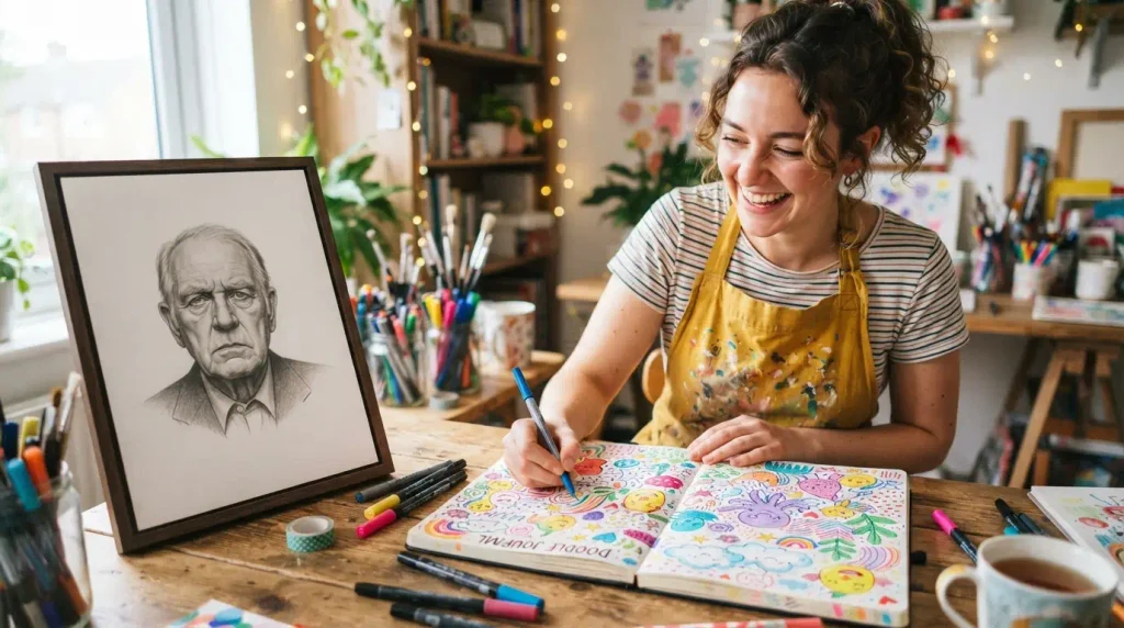 Why Playful Doodling Outperforms Strict Realism